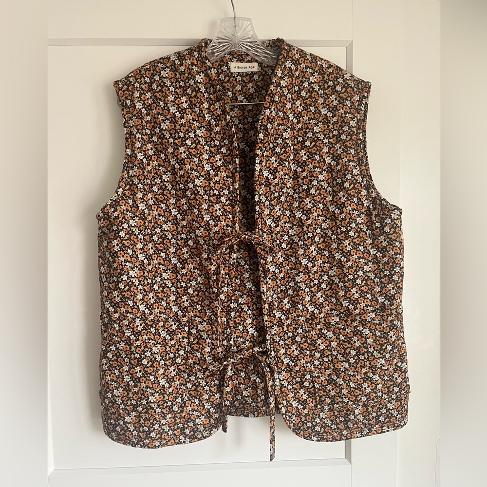 A Bronze Age Floral Quilted Vest